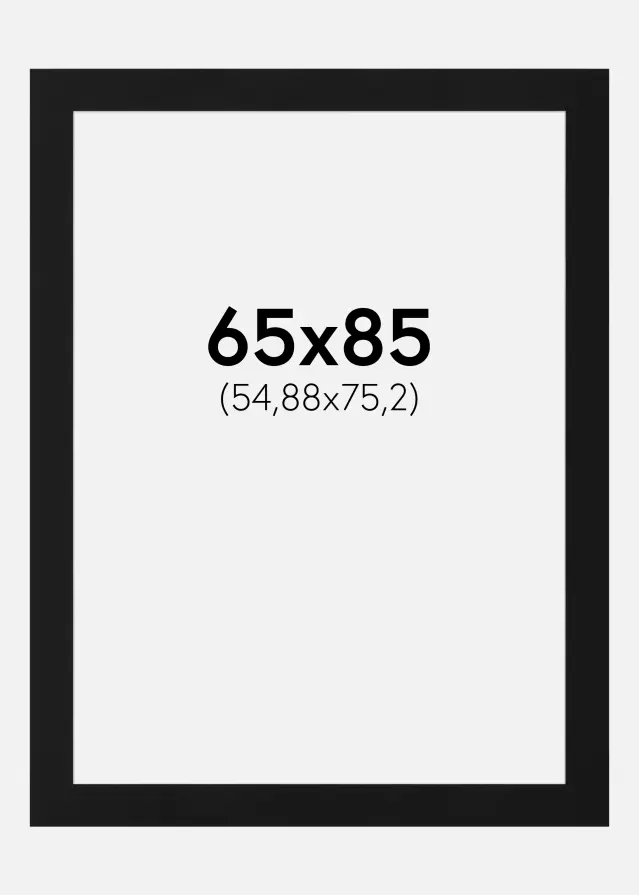 Artlink Mount Black Standard (White Core) 65x85 cm (54,88x75,2)
