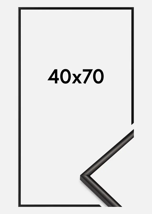 BGA Frame Scandi Acrylic glass Matt Black 40x70 cm