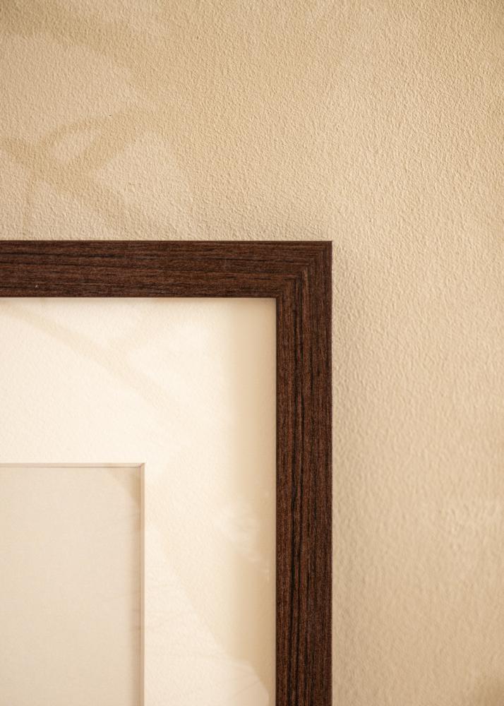 BGA Frame Deco Acrylic Glass Walnut 50x60 cm