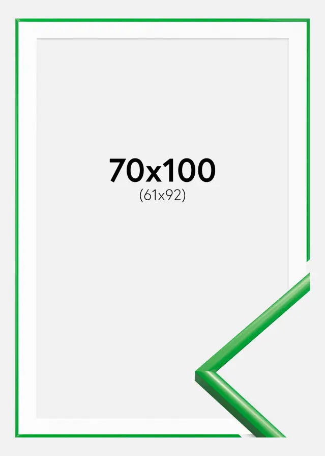 Ram med passepartou Frame New Lifestyle Grass Green 70x100 cm - Picture Mount White 62x93 cm