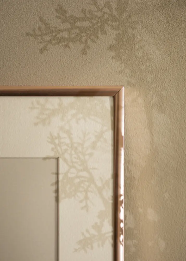 Ram med passepartou Frame Scandi Rose Gold 30x40 cm - Picture Mount White 8x12 inches