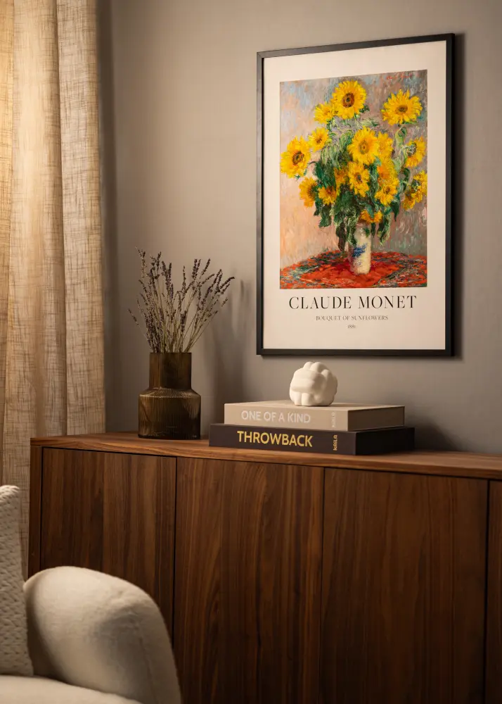 BGA Frame Modern Acrylic Glass Black 42x59 cm (A2)