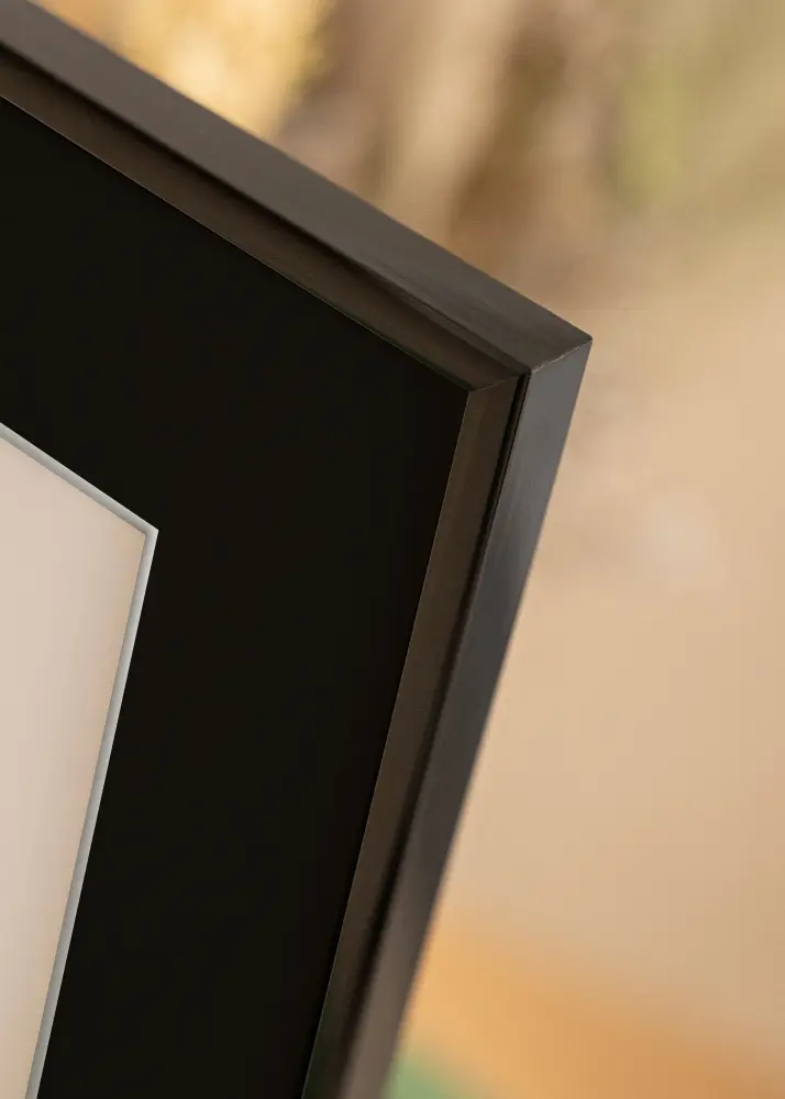 Ram med passepartou Frame New Lifestyle Black 30x40 cm - Picture Mount Black 21x30 cm
