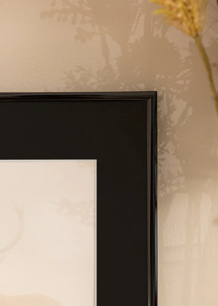 Ram med passepartou Frame New Lifestyle Black 30x40 cm - Picture Mount Black 21x30 cm