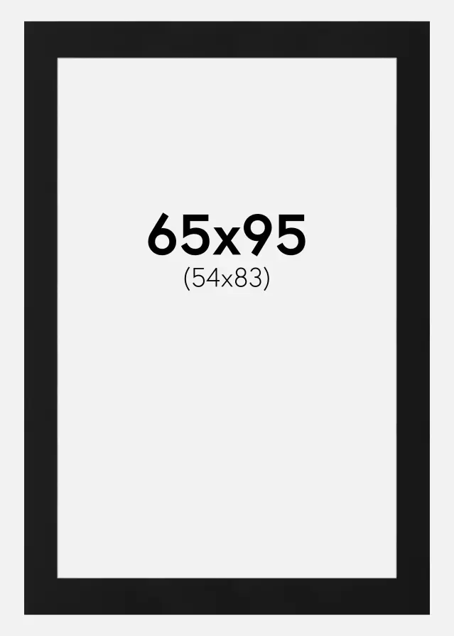 Artlink Mount Black Standard (White Core) 65x95 cm (54x83)