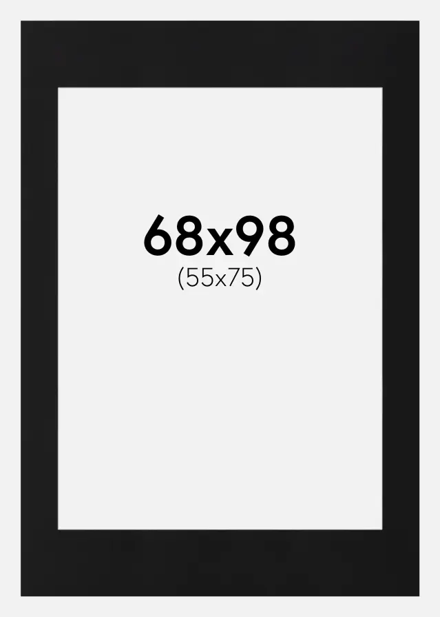 Artlink Mount Black Standard (White Core) 68x98 cm (55x75)