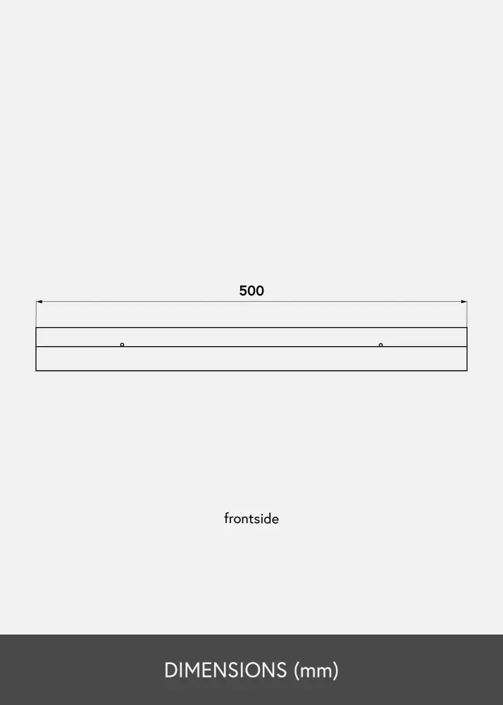 Artlink Picture shelf Black 50 cm