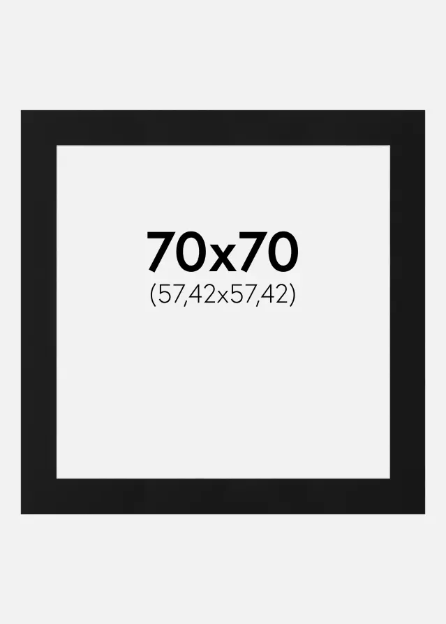 Artlink Mount Black Standard (White Core) 70x70 cm (57,42x57,42)