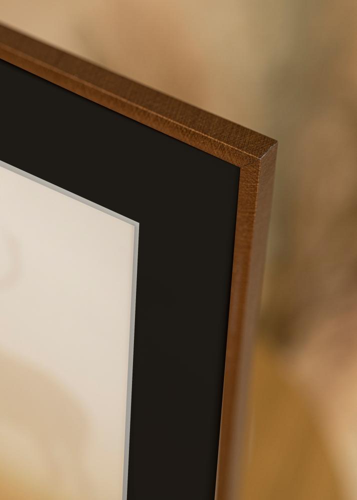 Ram med passepartou Frame New Lifestyle Bronze 60x80 cm - Picture Mount Black 50x65 cm