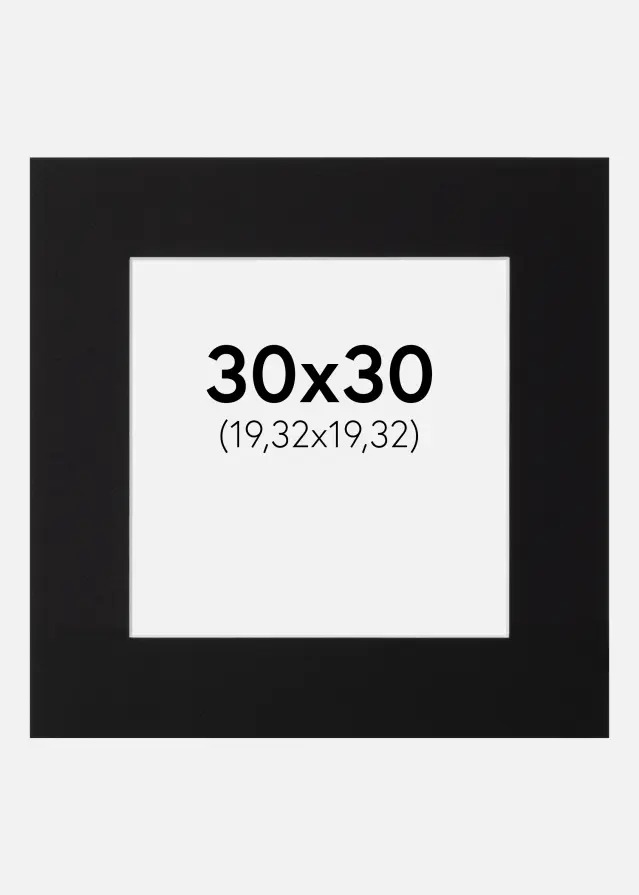 Artlink Mount Black Standard (White Core) 30x30 cm (19,32x19,32)