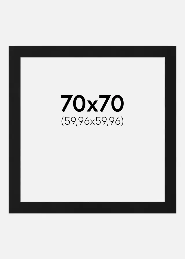 Artlink Mount Black Standard (White Core) 70x70 cm (59,96x59,96)