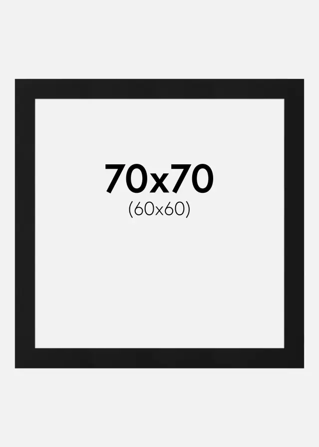 Artlink Mount Black Standard (White Core) 70x70 cm (60x60)