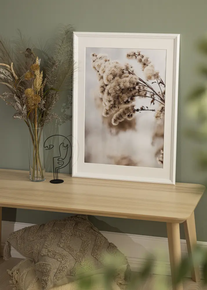 Ram med passepartou Frame Siljan White 42x59.4 cm (A2) - Picture Mount White 25x38 cm