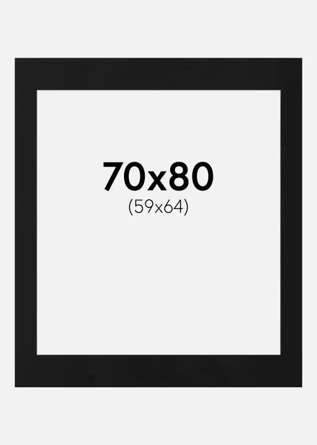 Artlink Mount Black Standard (White Core) 70x80 cm (59x64)