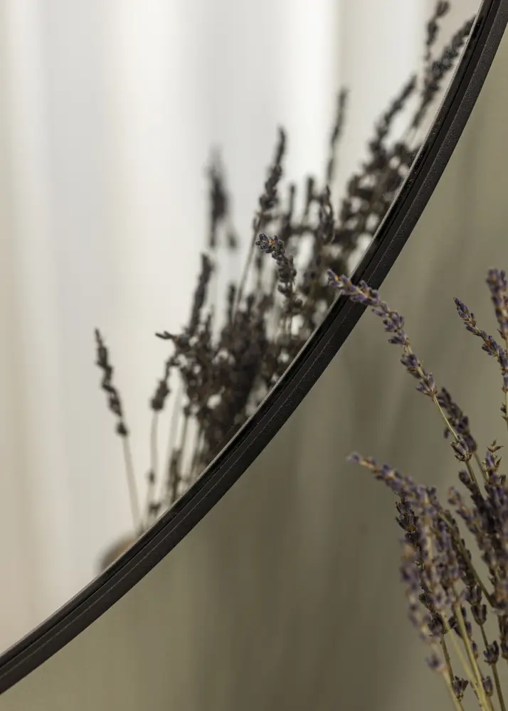 KAILA KAILA Round Mirror - Edge Black 80 cm Ø