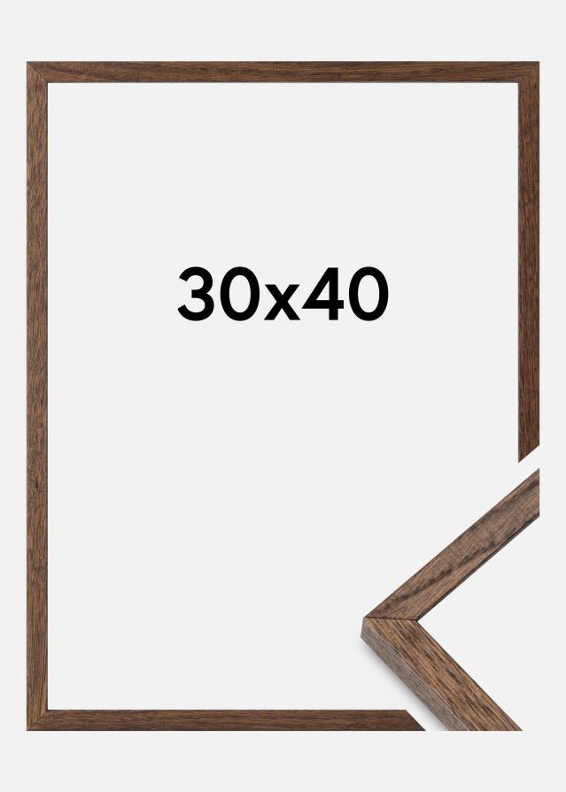 Artlink Massive Oak Acrylic Glass Dark Painted 30x40 cm