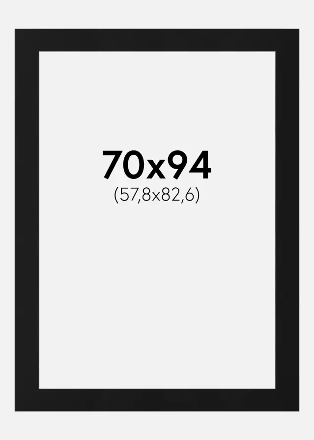 Artlink Mount Black Standard (White Core) 70x94 cm (57,8x82,6)