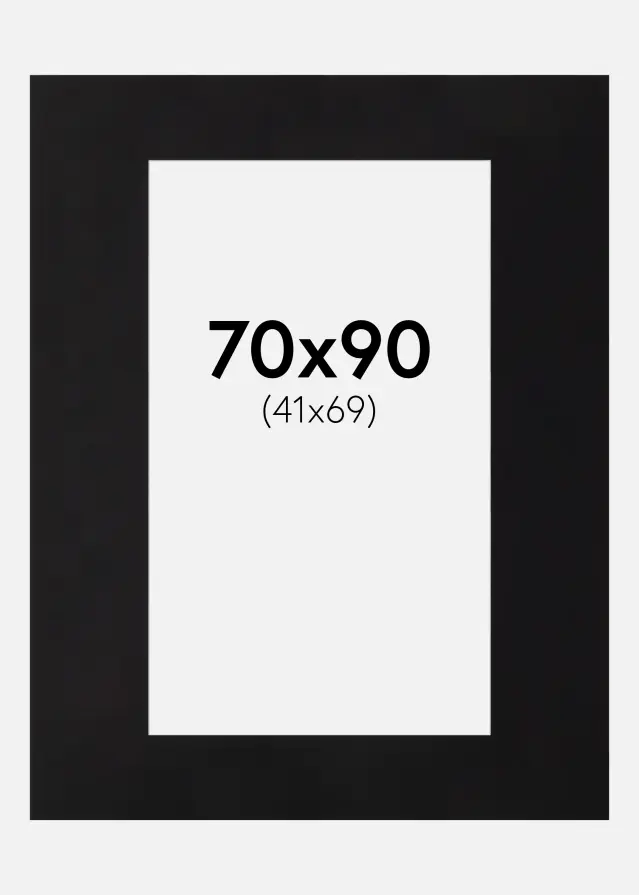 Artlink Mount Black Standard (White Core) 50x80 (41x69)