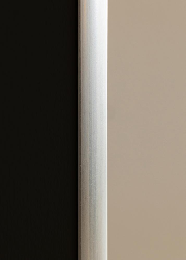 Ram med passepartou Frame New Lifestyle Silver 30x40 cm - Picture Mount Black 18x27 cm