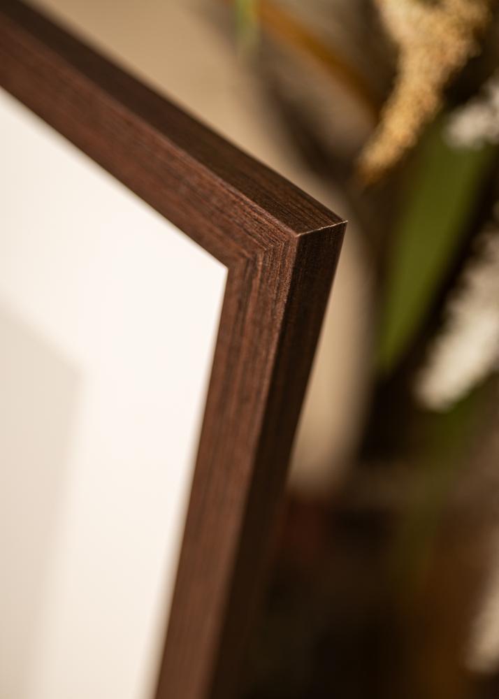 BGA Frame Deco Acrylic Glass Walnut 50x60 cm