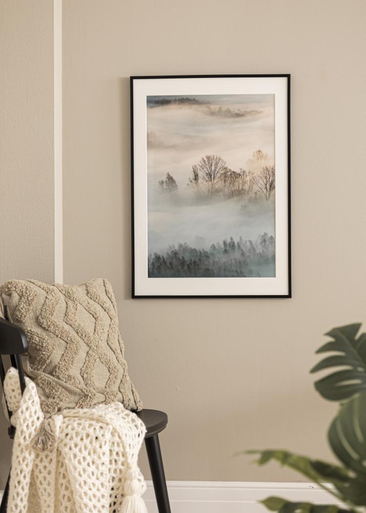 BGA Frame New Lifestyle Acrylic Glass Matt Black 60x90 cm