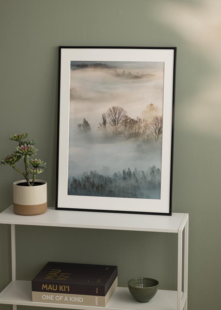 BGA Frame New Lifestyle Acrylic Glass Matt Black 60x90 cm