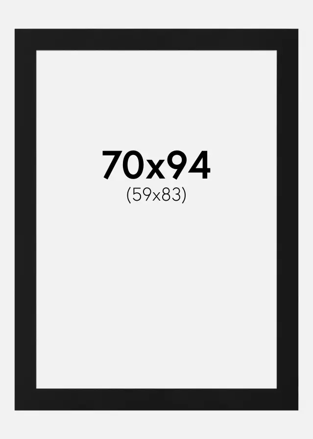 Artlink Mount Black Standard (White Core) 70x94 cm (59x83)