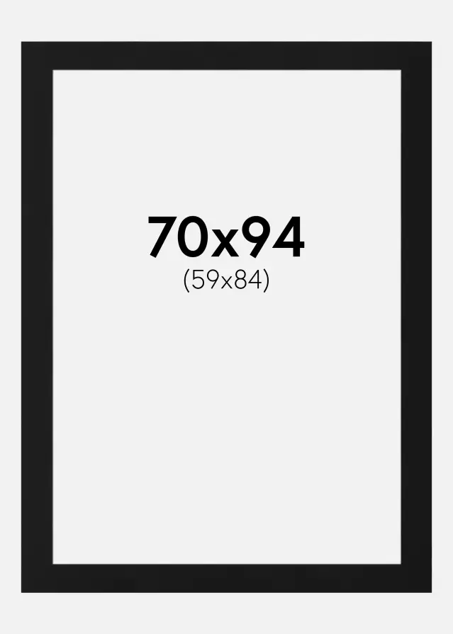 Artlink Mount Black Standard (White Core) 70x94 cm (59x84)