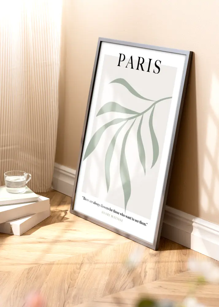 BGA Frame Modern Acrylic Glass Graphite 21x29.7cm (A4)