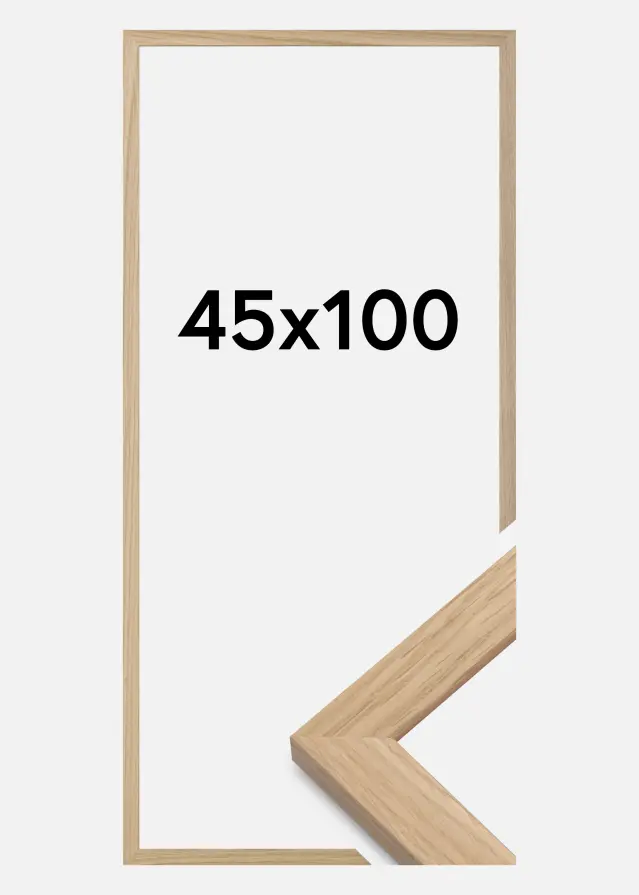 Galleri 1 Frame Oak Wood Acrylic glass 45x100 cm