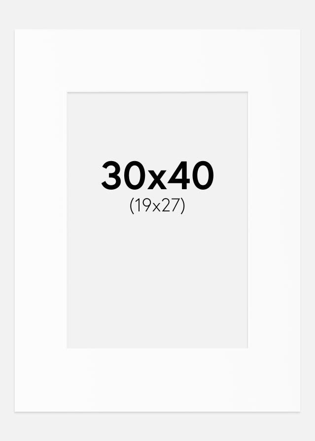 Artlink Mount White Standard (White Core) 30x40 cm (19x27)