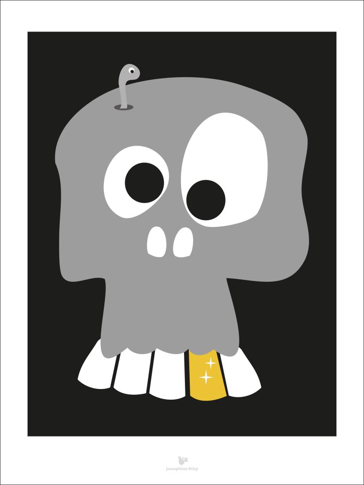 Bildverkstad Skull - black