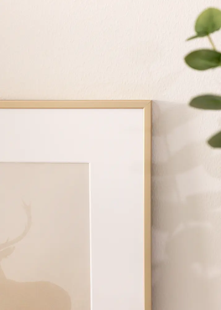 BGA Aluminium Frame Acrylic Glass Brass 42x59.4 cm (A2)