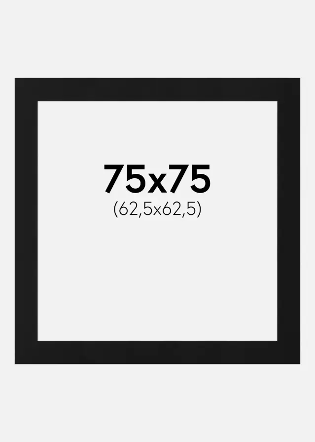 Artlink Mount Black Standard (White Core) 75x75 cm (62,5x62,5)