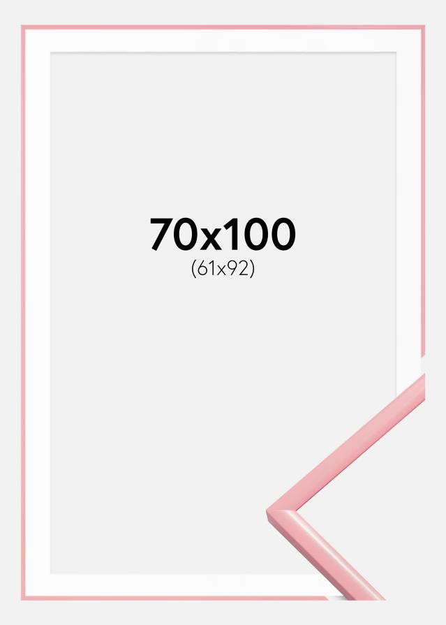 Ram med passepartou Frame New Lifestyle Pink 70x100 cm - Picture Mount White 62x93 cm
