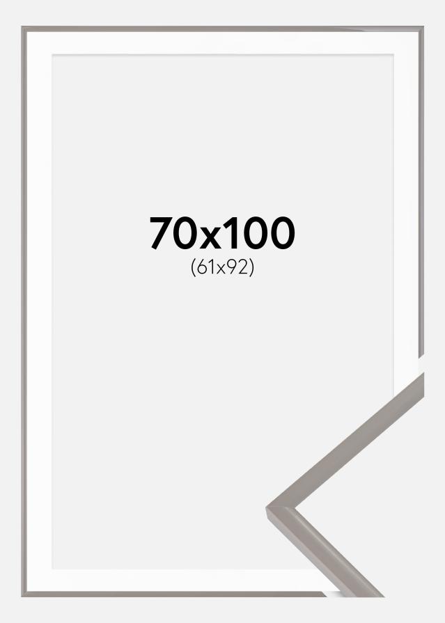 Ram med passepartou Frame New Lifestyle Earth Grey 70x100 cm - Picture Mount White 62x93 cm