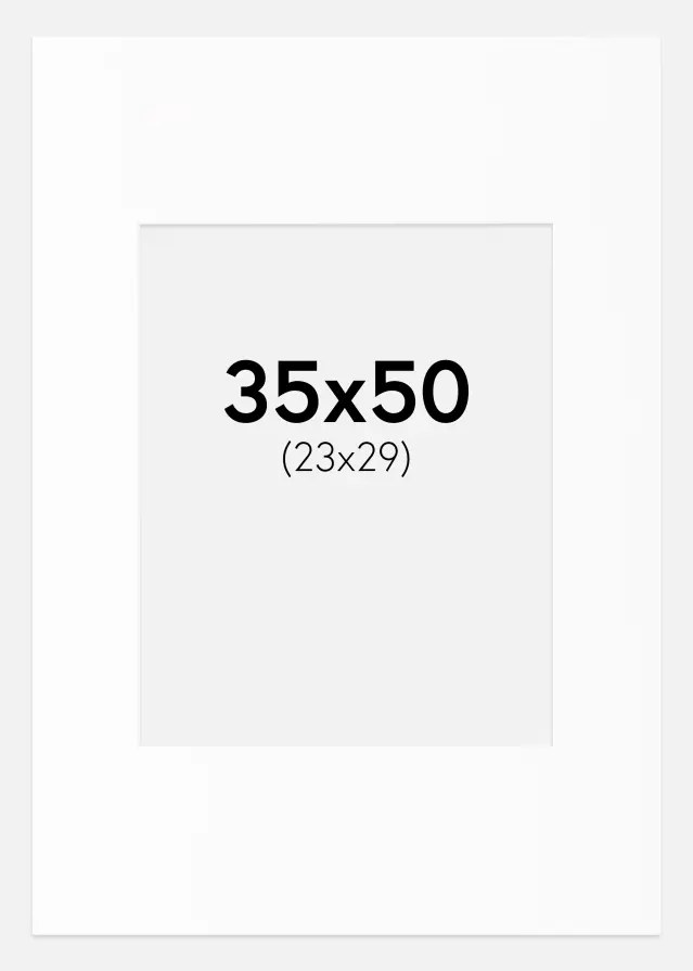 Artlink Mount White Standard (White Core) 35x50 cm (23x29)