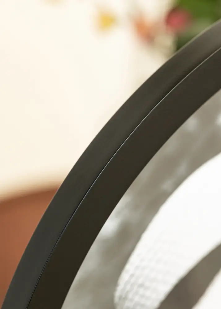 BGA Round Frame Acrylic Glass Black 30 cm Ø