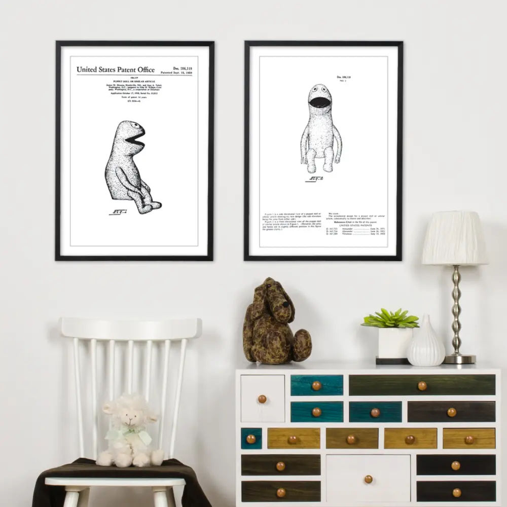 Bildverkstad Patent drawing - The Muppets - Kermit II Poster