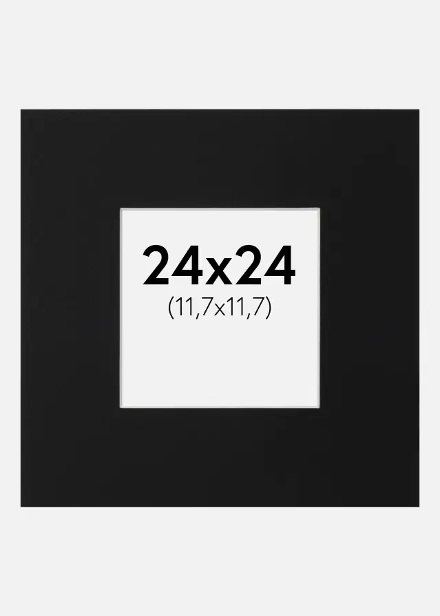 Artlink Mount Black Standard (White Core) 24x24 cm (11,7x11,7)