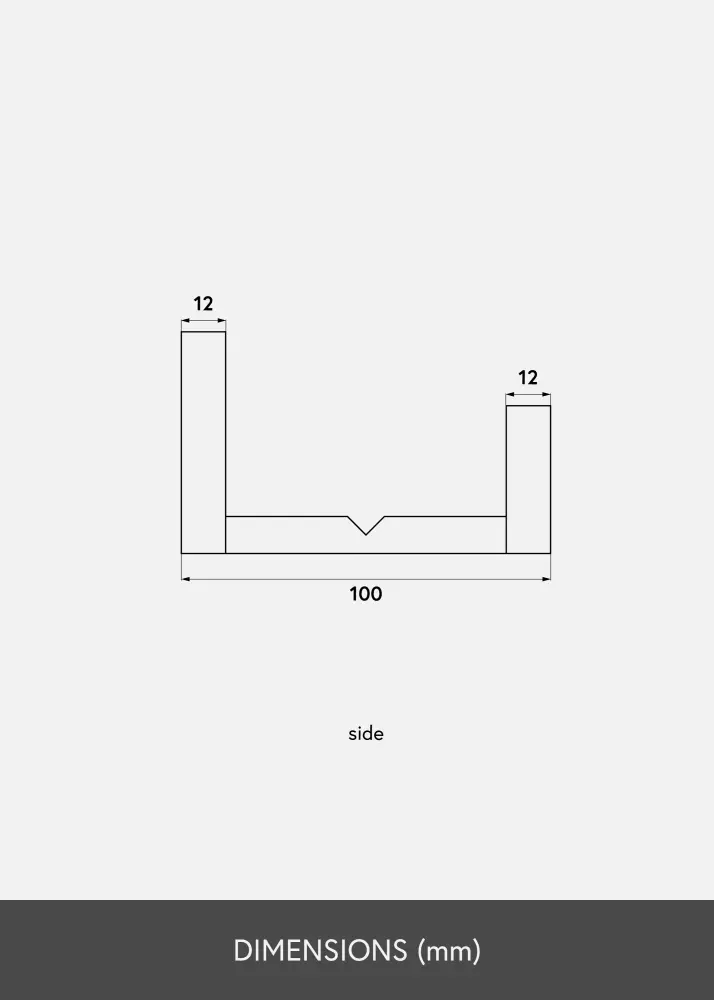KAILA KAILA Picture Shelf Black 100 cm