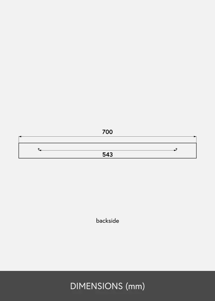 KAILA KAILA Picture Shelf Black 70 cm