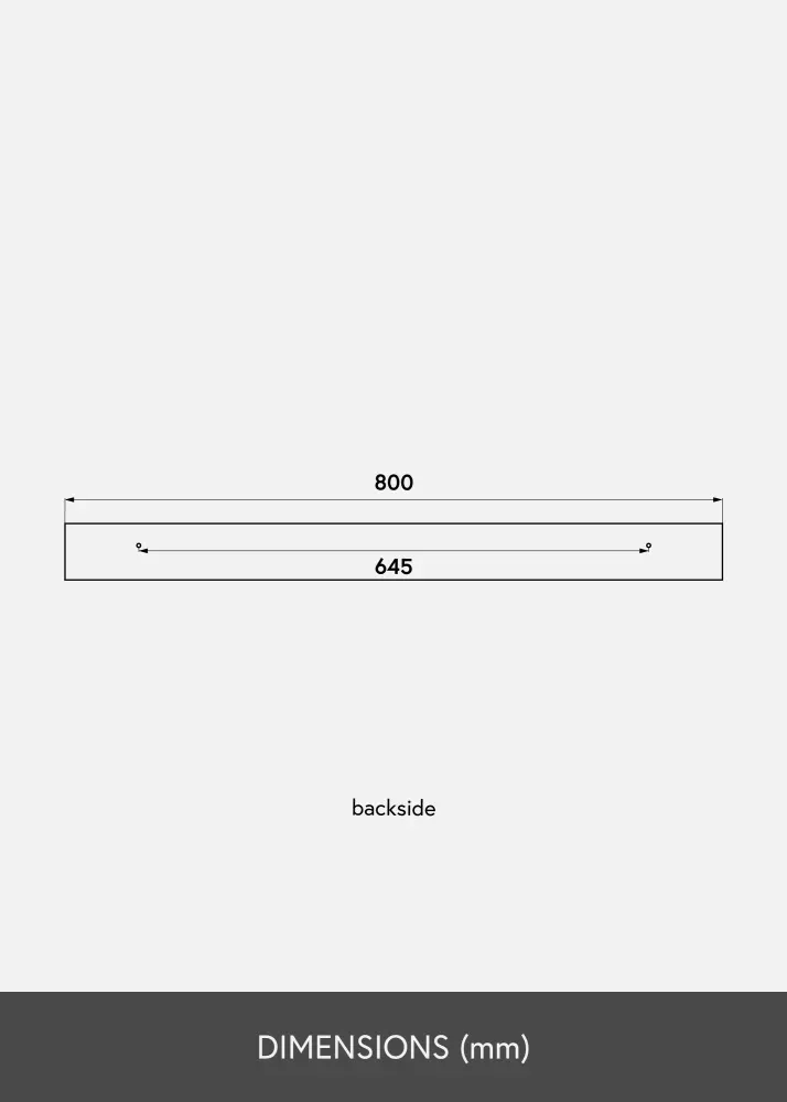 KAILA KAILA Picture Shelf Black 80 cm