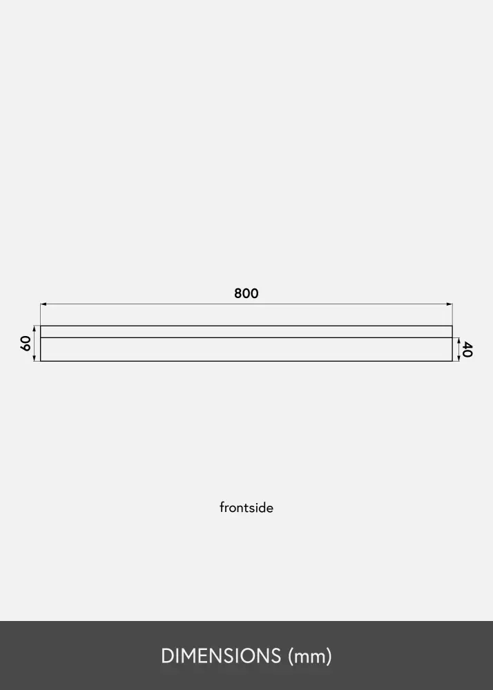 KAILA KAILA Picture Shelf Black 80 cm