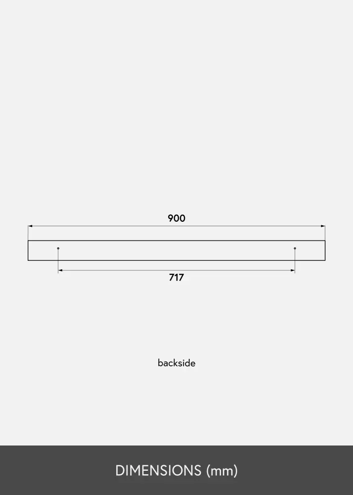 KAILA KAILA Picture Ledge Black 90 cm
