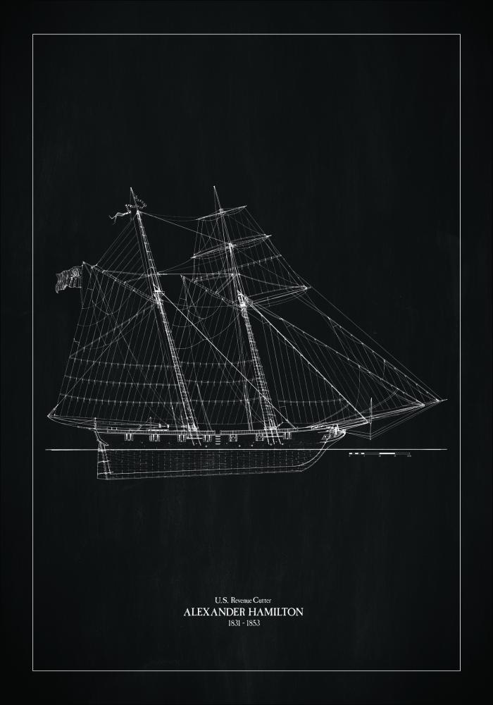 Bildverkstad Slate - Vessel - USRC Hamilton Poster