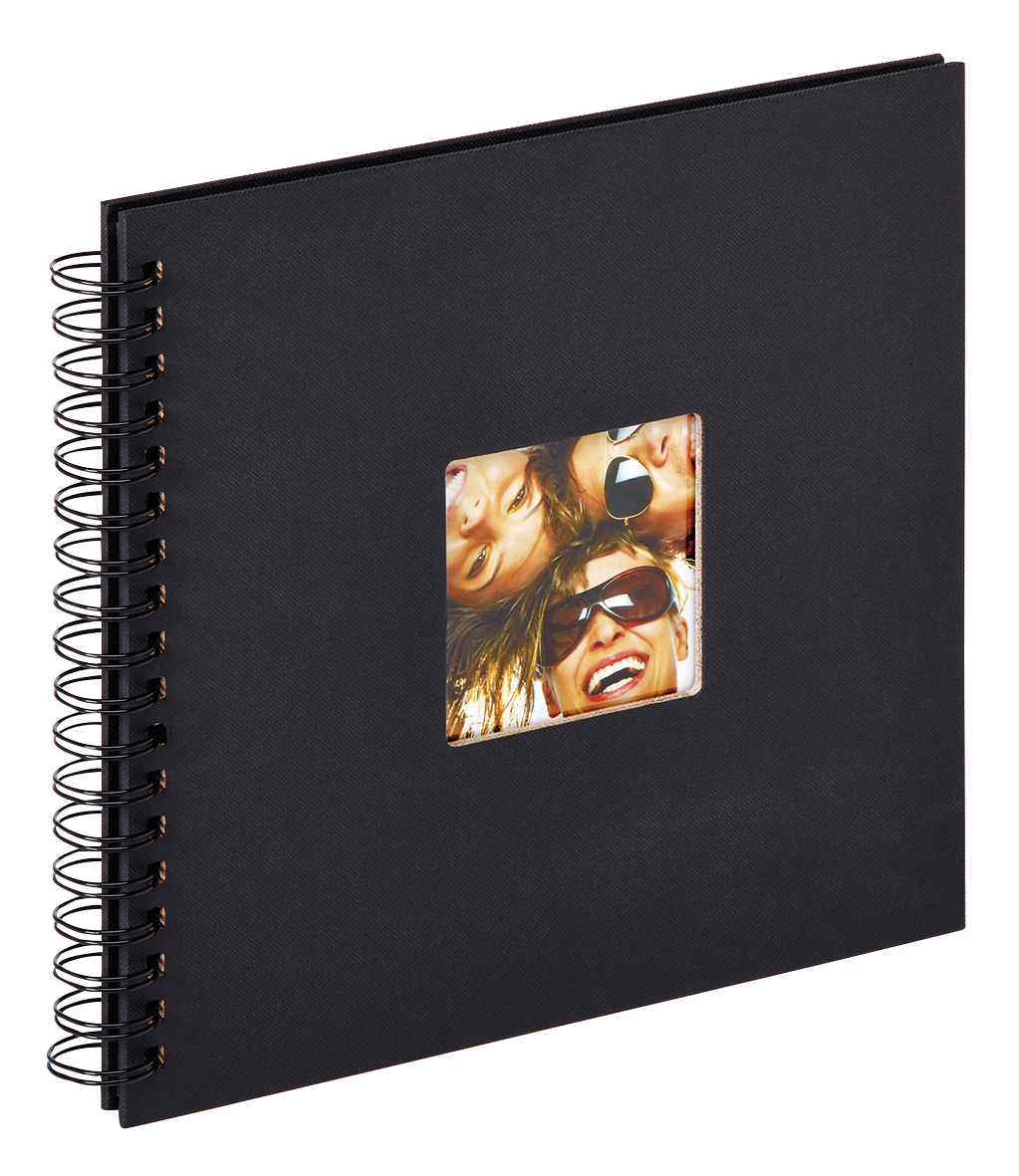 Buy Fun Spiral bound album Black 26x25 cm (40 Black pages / 20 sheets