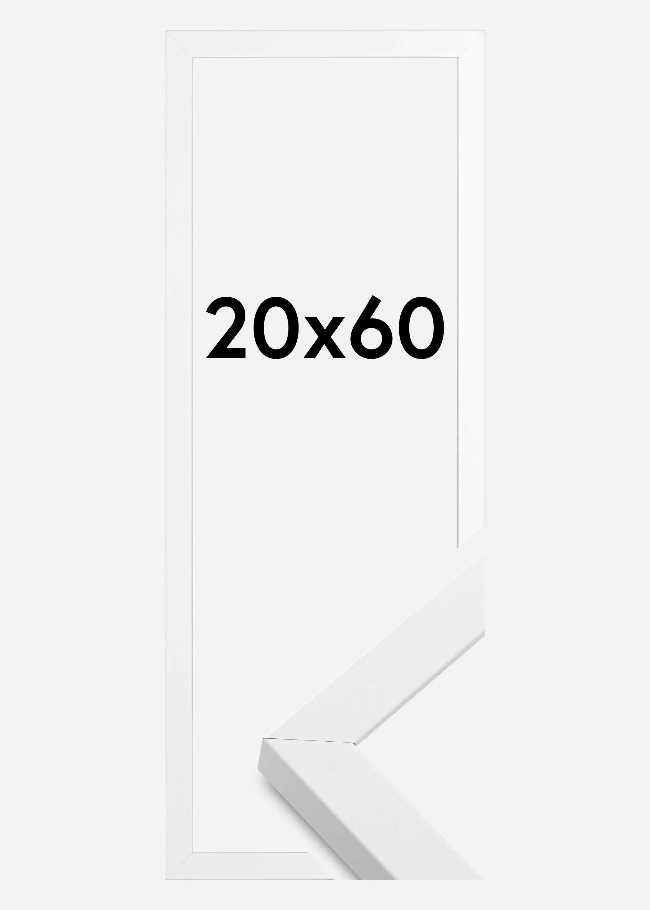 Frame Amanda Box White 20x60 cm