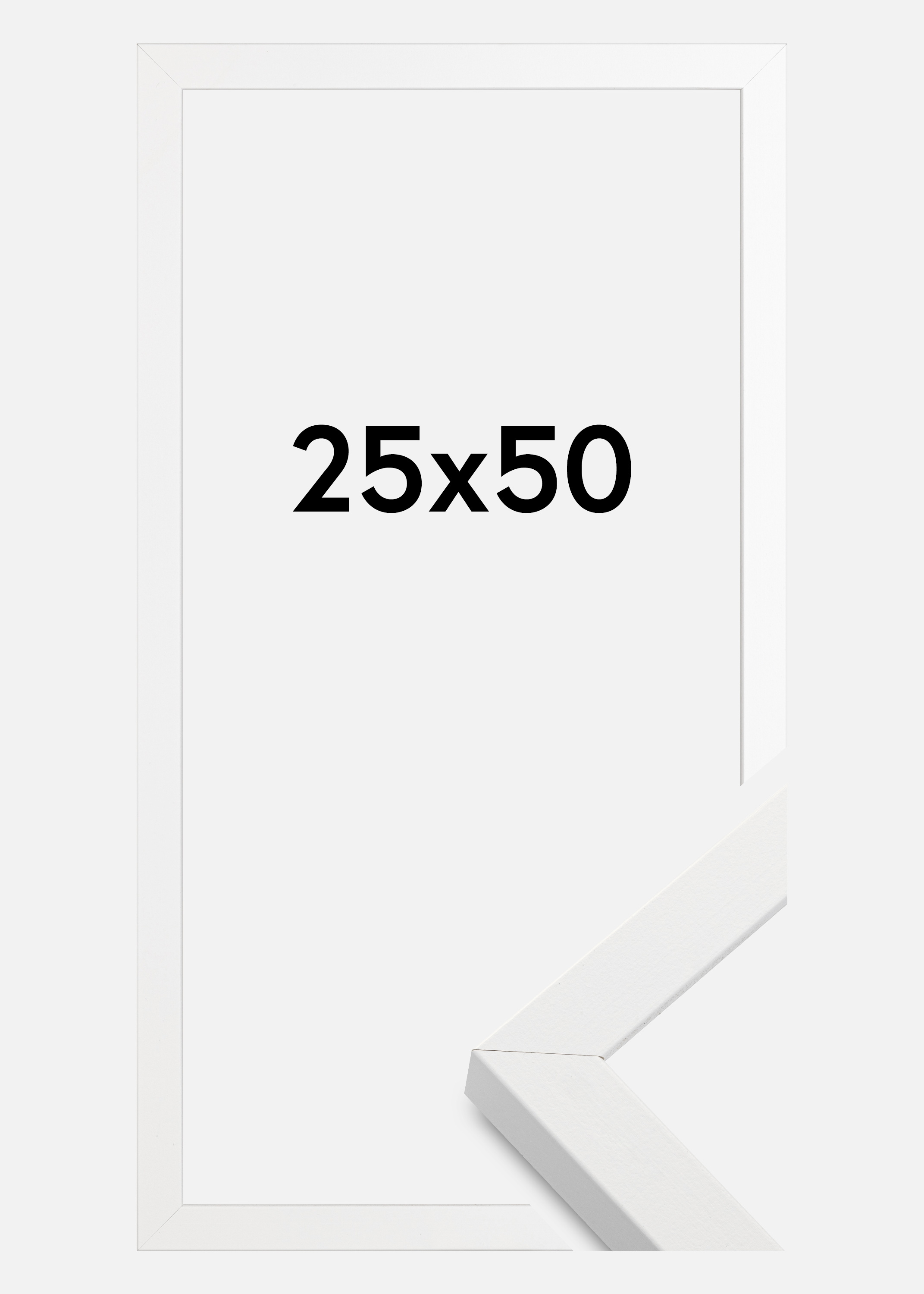 Frame Amanda Box White 25x50 cm