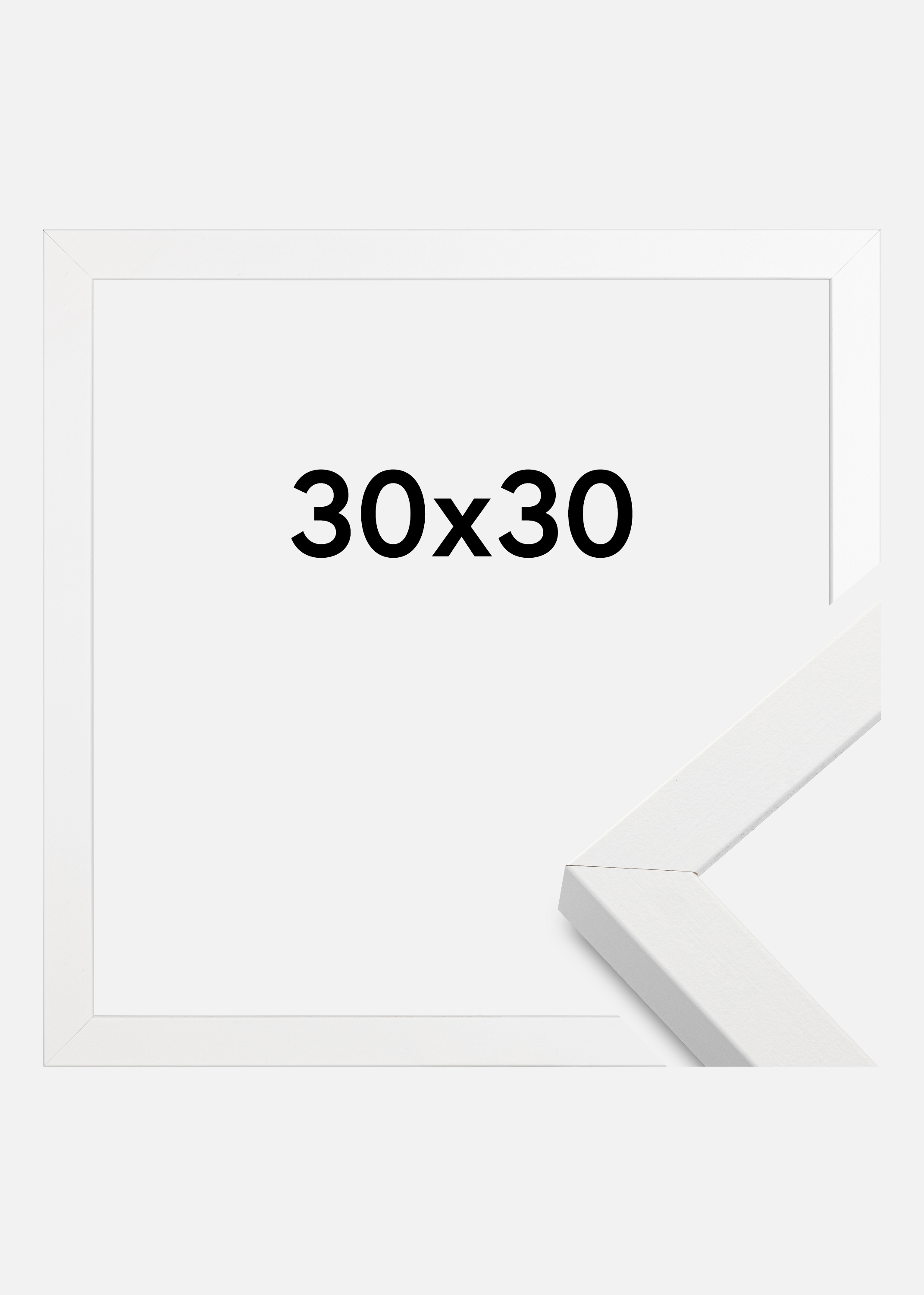 Frame Amanda Box White 30x30 cm